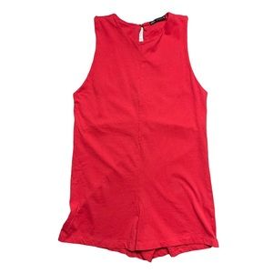 Zara Red / Pink Sleeveless Romper M